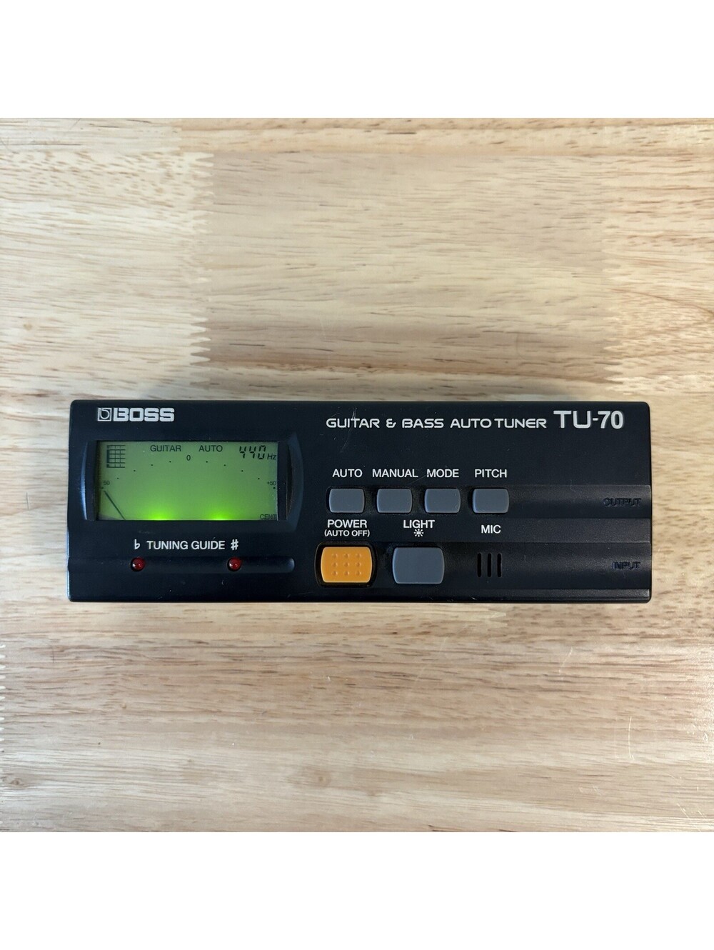BOSS Guitar & Bass Auto Tuner TU-70 LED Screen Flat, Double Flat & Open Tuning